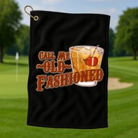 Vintage Call Me Old Fashioned Golf Towel