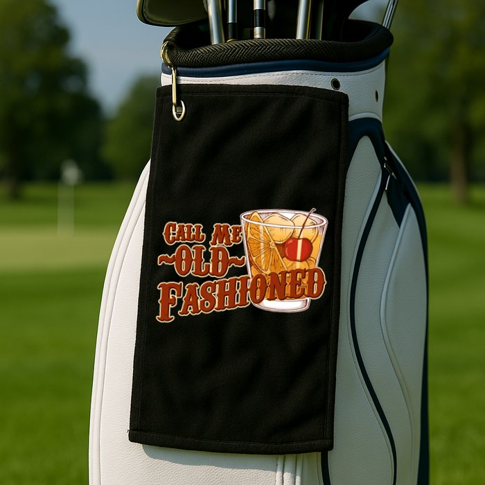 Vintage Call Me Old Fashioned Golf Towel