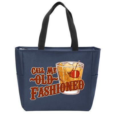 Vintage Call Me Old Fashioned Zip Tote Bag