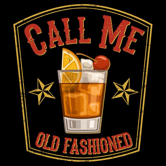 Vintage Call Me Old Fashioned Whiskey Flexfit Unipanel Trucker Cap