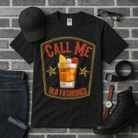 Vintage Call Me Old Fashioned Whiskey Tall T-Shirt