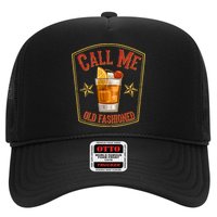 Vintage Call Me Old Fashioned Whiskey Trucker Hat