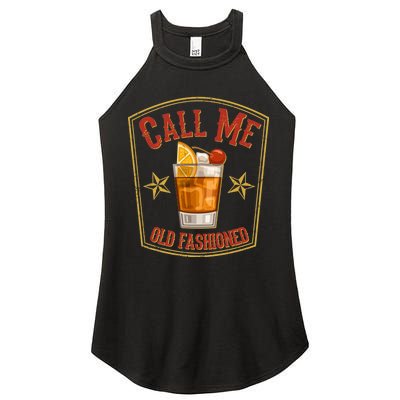 Vintage Call Me Old Fashioned Whiskey Women’s Perfect Tri Rocker Tank