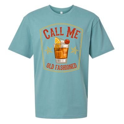 Vintage Call Me Old Fashioned Whiskey Sueded Cloud Jersey T-Shirt