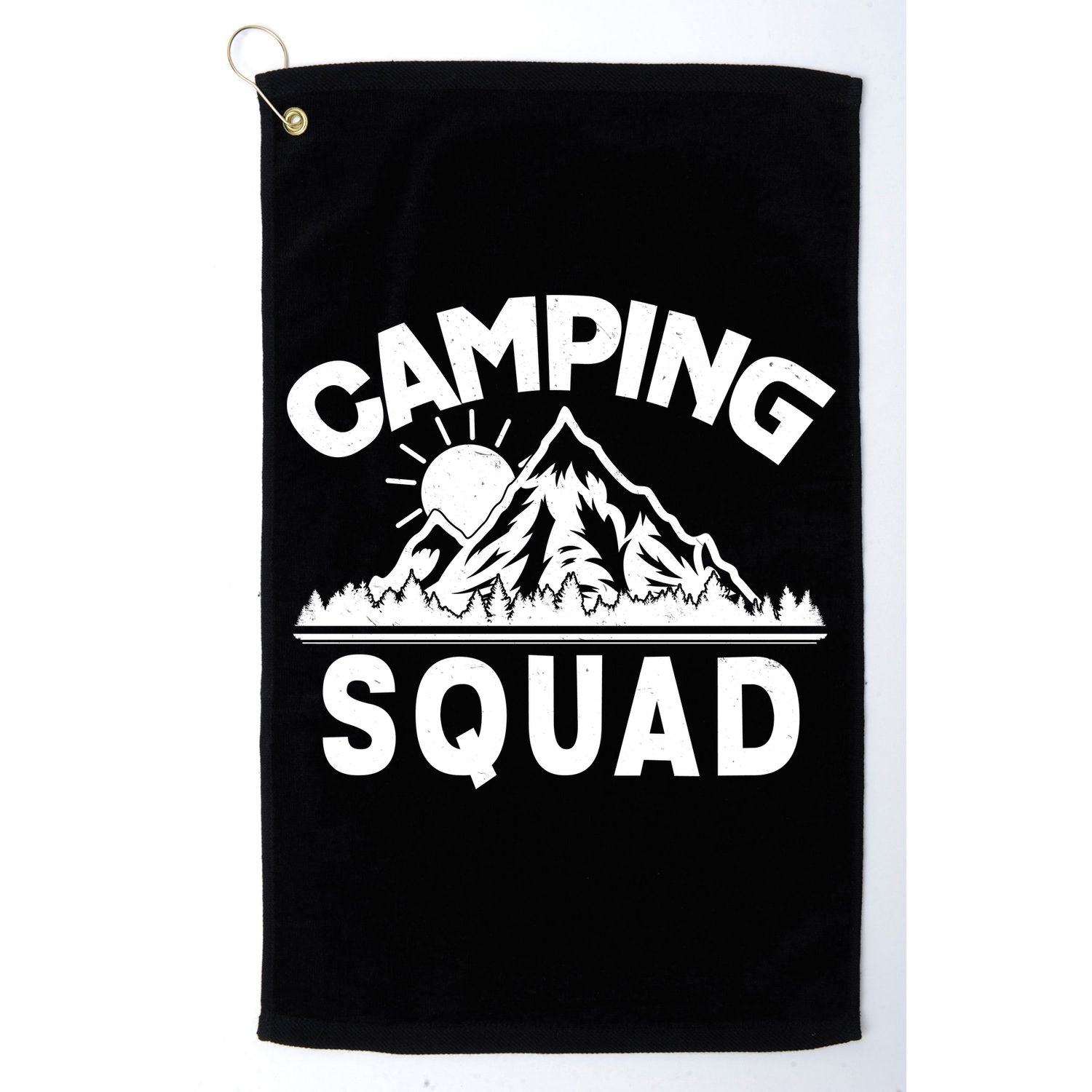 Vintage Camping Squad Wilderness Golf Towel