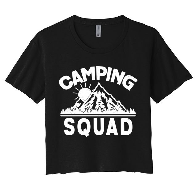 Vintage Camping Squad Wilderness Crop Top