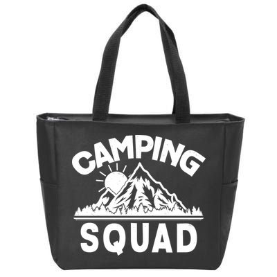 Vintage Camping Squad Wilderness Zip Tote Bag