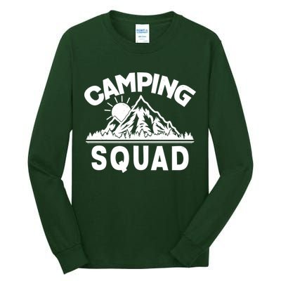 Vintage Camping Squad Wilderness Tall Long Sleeve T-Shirt