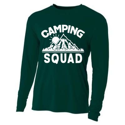 Vintage Camping Squad Wilderness Cooling Performance Long Sleeve Crew