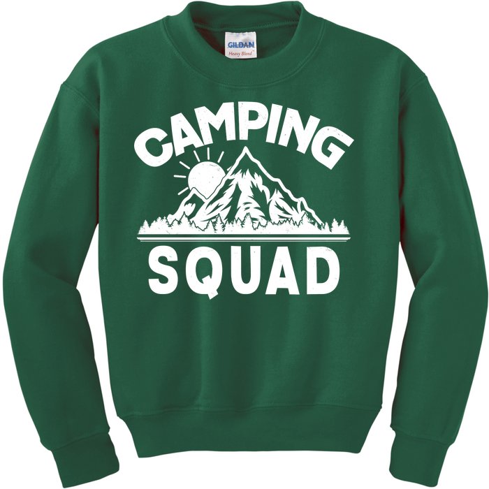 Vintage Camping Squad Wilderness Kids Sweatshirt