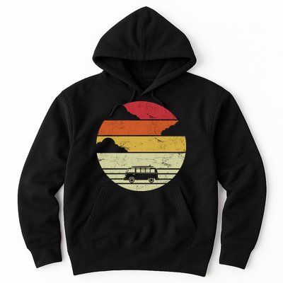 Vintage Camping Sunset Hoodie