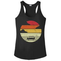 Vintage Camping Sunset Ladies PosiCharge Competitor Racerback Tank