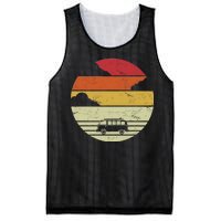 Vintage Camping Sunset Mesh Reversible Basketball Jersey Tank