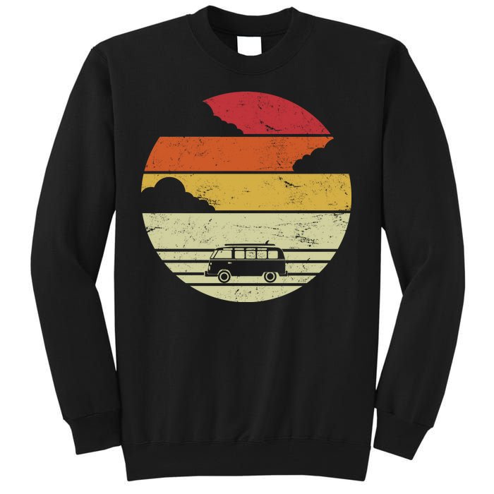 Vintage Camping Sunset Tall Sweatshirt