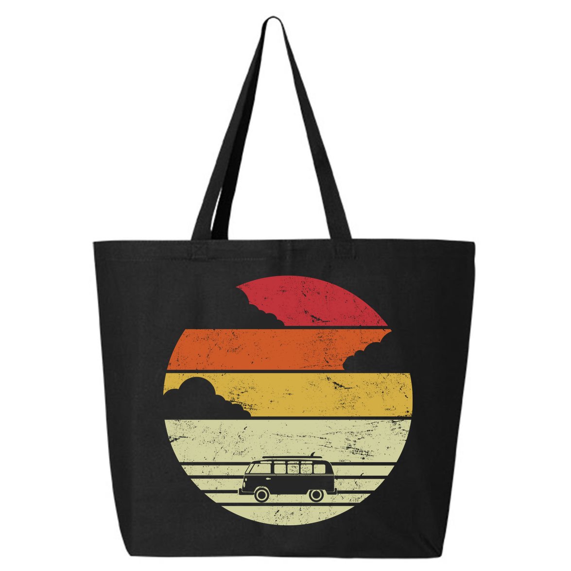 Vintage Camping Sunset 25L Jumbo Tote