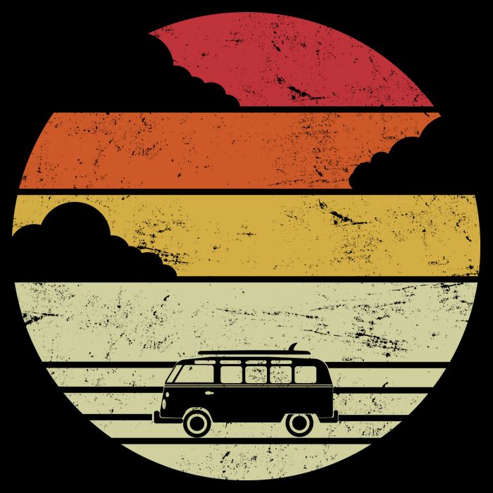 Vintage Camping Sunset Toddler T-Shirt