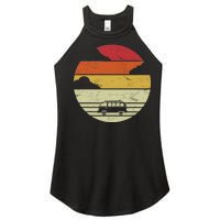 Vintage Camping Sunset Women's Perfect Tri Rocker Tank