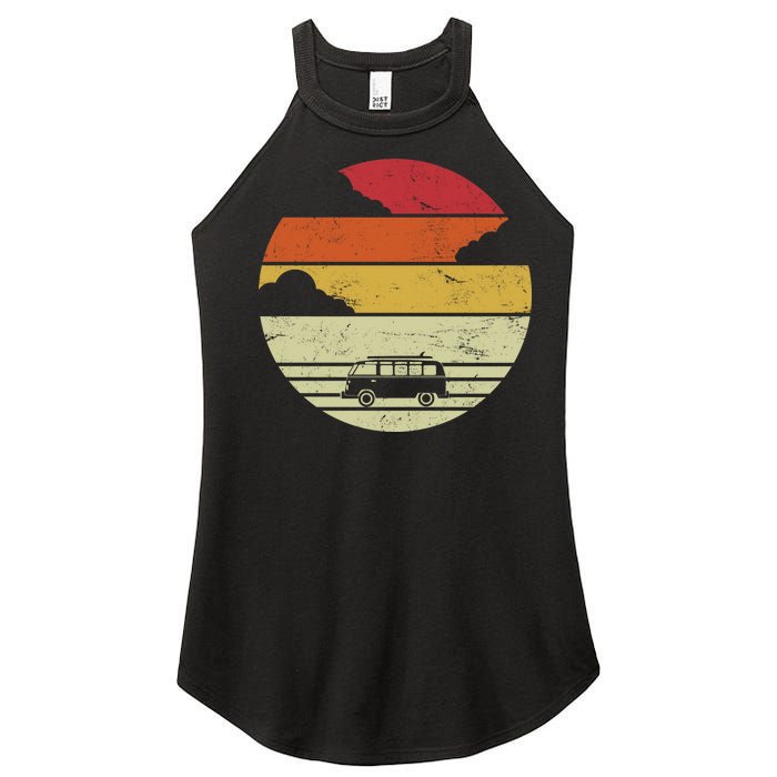 Vintage Camping Sunset Women's Perfect Tri Rocker Tank