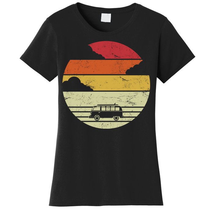 Vintage Camping Sunset Women's T-Shirt