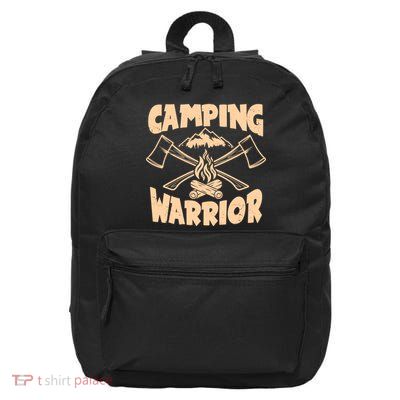 Vintage Camping Warrior Lumberjack Axes 16 in Basic Backpack