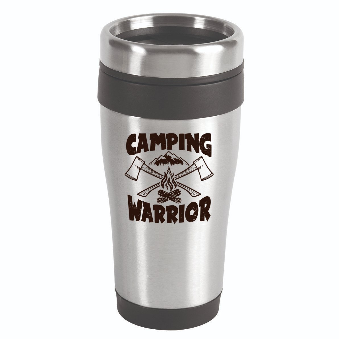 Vintage Camping Warrior Lumberjack Axes 16oz Travel Tumbler
