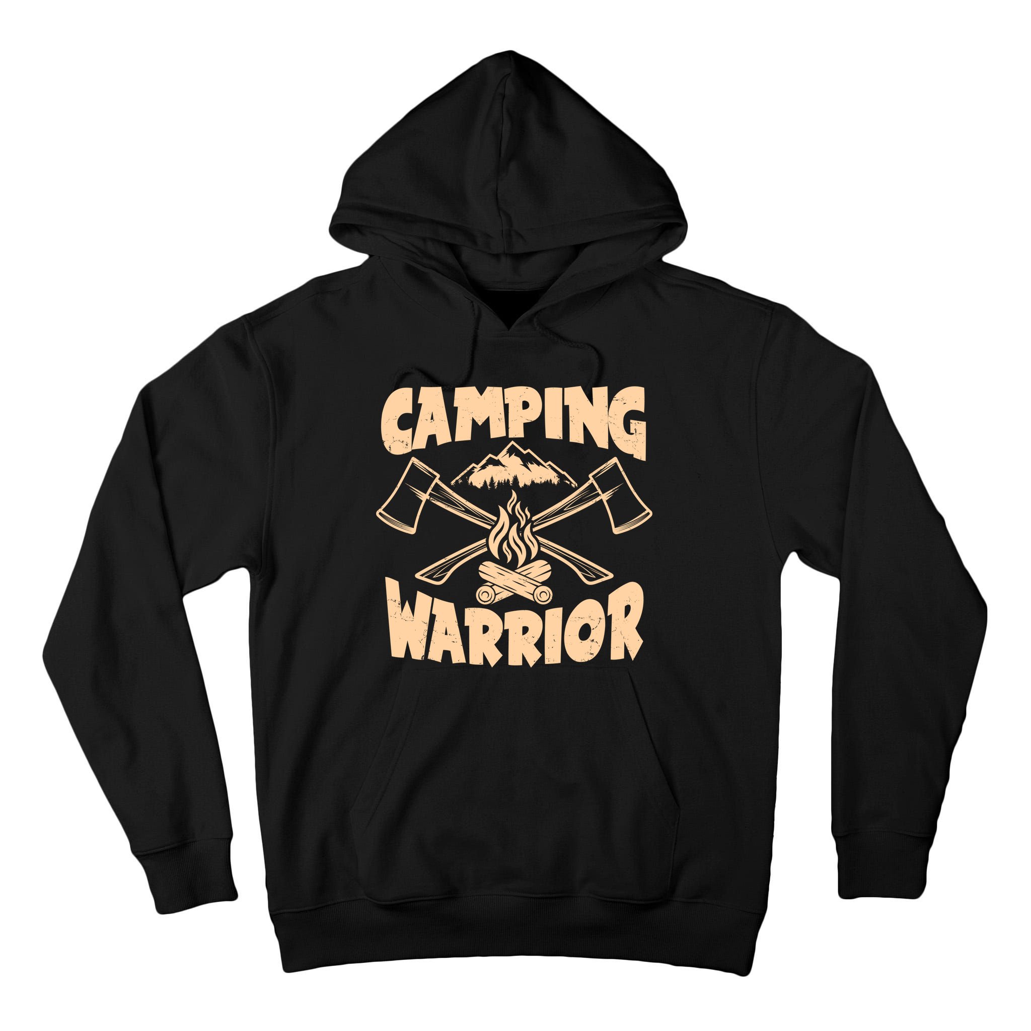 Vintage Camping Warrior Lumberjack Axes Tall Hoodie