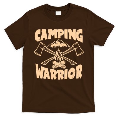Vintage Camping Warrior Lumberjack Axes T-Shirt
