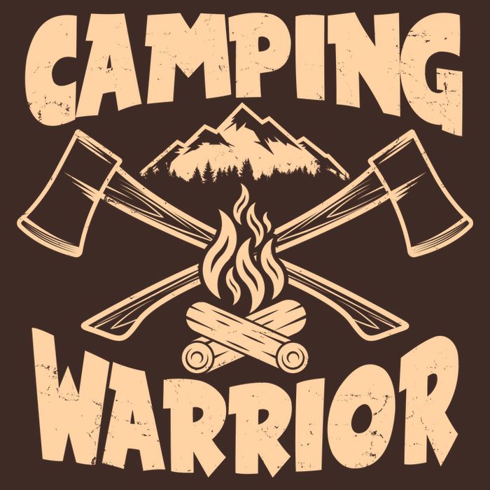 Vintage Camping Warrior Lumberjack Axes T-Shirt