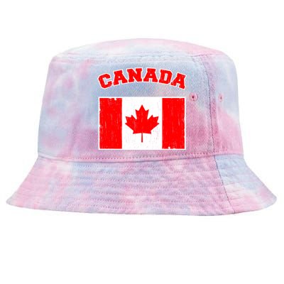 Vintage Canada Tie-Dyed Bucket Hat