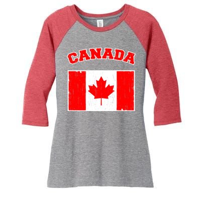 Vintage Canada Women's Tri-Blend 3/4-Sleeve Raglan Shirt