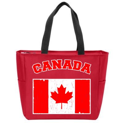 Vintage Canada Zip Tote Bag