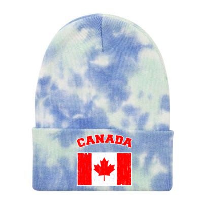 Vintage Canada Tie Dye 12in Knit Beanie