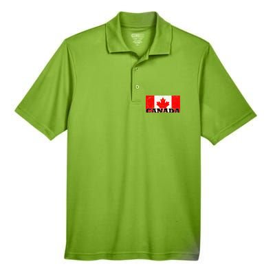 Vintage Canadian Flag Canada Men's Origin Performance Pique Polo