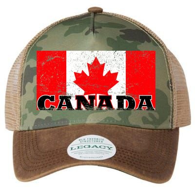 Vintage Canadian Flag Canada Legacy Tie Dye Trucker Hat