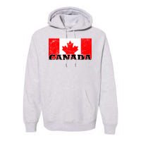 Vintage Canadian Flag Canada Premium Hoodie