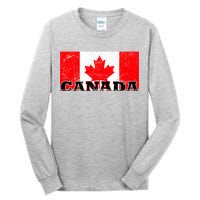 Vintage Canadian Flag Canada Tall Long Sleeve T-Shirt