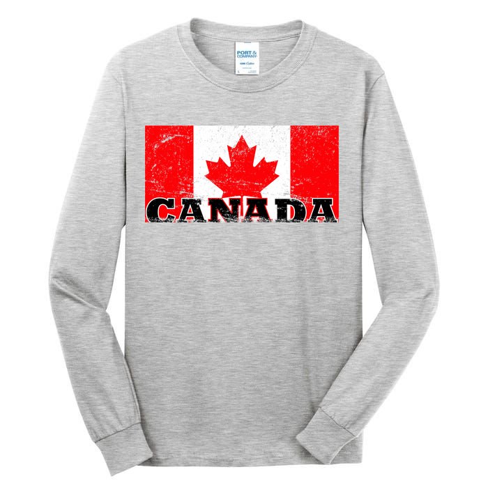 Vintage Canadian Flag Canada Tall Long Sleeve T-Shirt