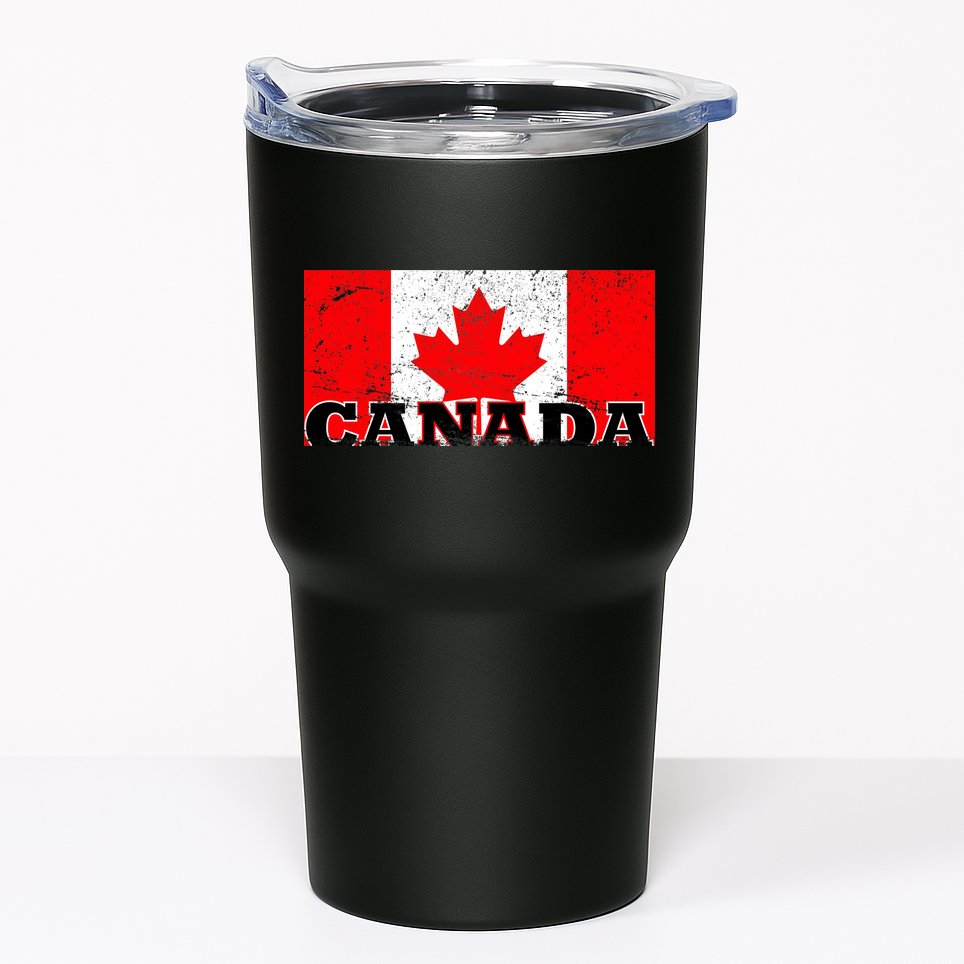 Vintage Canadian Flag Canada Tumbler