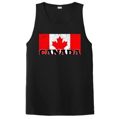 Vintage Canadian Flag Canada PosiCharge Competitor Tank