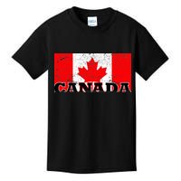 Vintage Canadian Flag Canada Kids T-Shirt