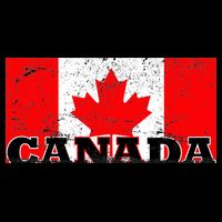 Vintage Canadian Flag Canada Kids T-Shirt