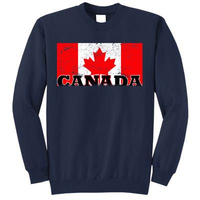 Vintage Canadian Flag Canada Tall Sweatshirt