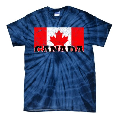 Vintage Canadian Flag Canada Tie-Dye T-Shirt