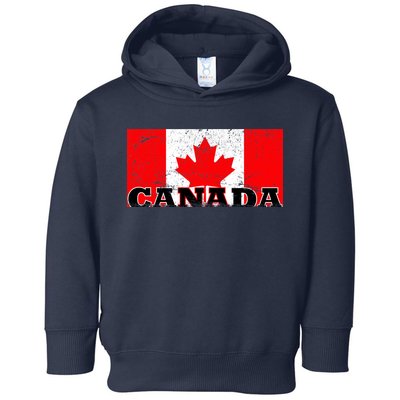 Vintage Canadian Flag Canada Toddler Hoodie