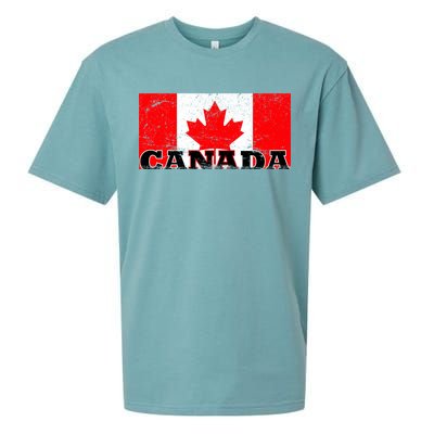 Vintage Canadian Flag Canada Sueded Cloud Jersey T-Shirt