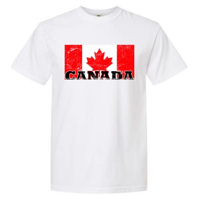 Vintage Canadian Flag Canada Garment-Dyed Heavyweight T-Shirt