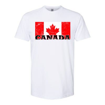 Vintage Canadian Flag Canada Softstyle CVC T-Shirt