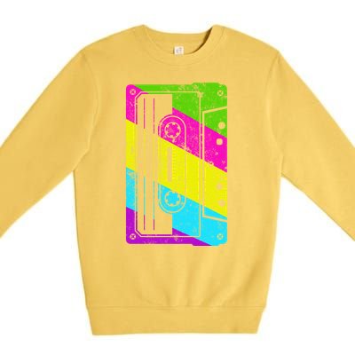 Vintage Cassette Tape 80s  Premium Crewneck Sweatshirt