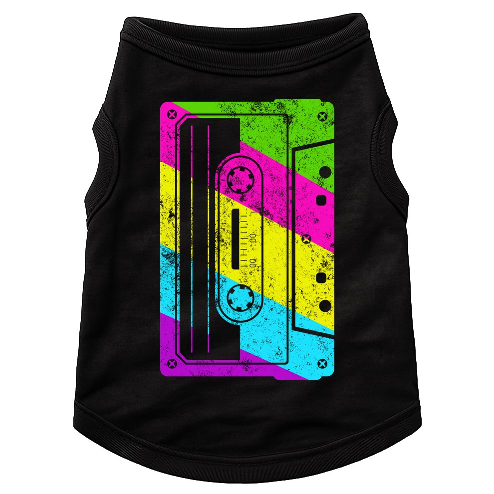 Vintage Cassette Tape 80s  Doggie Tank