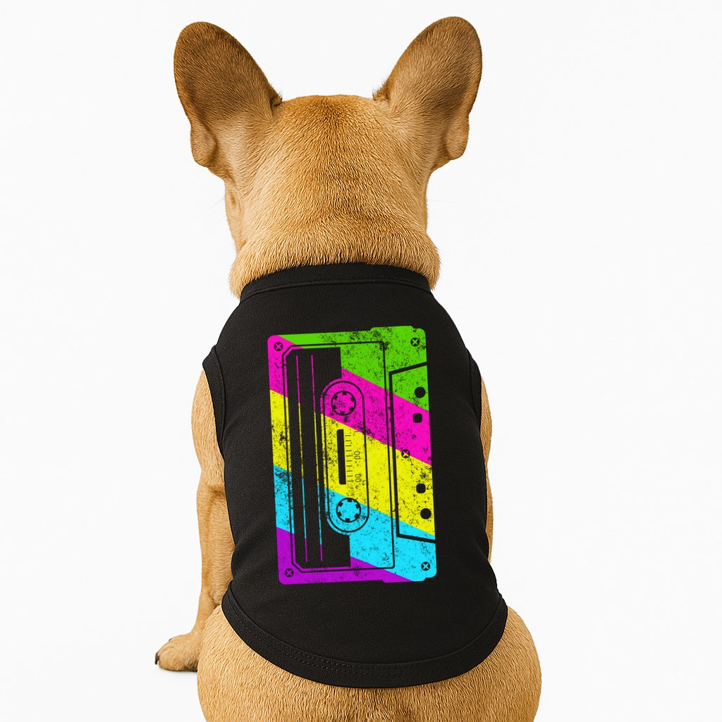 Vintage Cassette Tape 80s  Doggie Tank